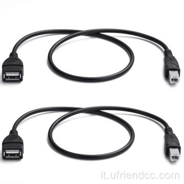 USB-2.0 femmina a maschio USB-B per cavi per stampanti